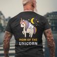 Birthday Mom Mother Unicorn Cute Novelty Unique AnniversaryMen's Back Print T-shirt Gifts for Old Men