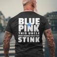 Blue Or Pink This Uncle Wont Change You If You Stink Mens Back Print T-shirt Gifts for Old Men