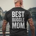 Boggle Mom Board Game Men's Back Print T-shirt Gifts for Old Men