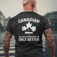Canadian Shirt Canada Day Men's Back Print T-shirt Gifts for Old Men