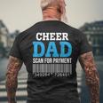 Cheer Dad Scan For Payment – Best Cheerleader Father Ever Mens Back Print T-shirt Gifts for Old Men