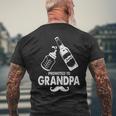 Cheers Beer And Milk Promoted To Grandpa Men's Back Print T-shirt Gifts for Old Men
