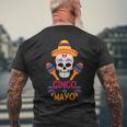 Cinco De Mayo Fiesta Funny Mexican Party Cinco De Mayo Party Mens Back Print T-shirt Gifts for Old Men