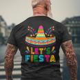 Cinco De Mayo Lets Fiesta Mexican Party Cinco De Mayo Party Men's T-shirt Back Print Gifts for Old Men
