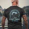 Coast Guard Beach Retro Wave Circle Men's T-shirt Back Print Gifts for Old Men