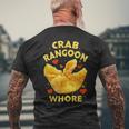 Crab Rangoon WHORE Crab Rangoon Lovers Men's Back Print T-shirt Gifts for Old Men