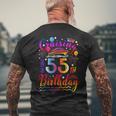 Cruising Into My 55 Year Old Bday Cruise 55Th Birthday Squad Men's T-shirt Back Print Gifts for Old Men