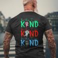Cute Piggie Elephant Cat Motivational Kindness Quote Men's Back Print T-shirt Gifts for Old Men