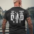 Dad A Sons First Hero A Daughters First Love Fathers Day Mens Back Print T-shirt Gifts for Old Men