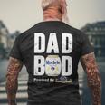 Dad Bod Powered By Modelo Especial Men's Back Print T-shirt Gifts for Old Men