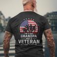 I Am A Dad Grandpa And A Veteran Nothing Scares Me Usa V3 Men's T-shirt Back Print Gifts for Old Men