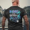 Daddy Of The Birthday Mermaid Family Matching Party Squad Mens Back Print T-shirt Gifts for Old Men