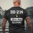 Dd214 Army 101St Airborne Alumni Veteran Father Day Gift Mens Back Print T-shirt Gifts for Old Men