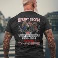 Desert Storm VeteranOperation Desert Storm Veteran Men's T-shirt Back Print Gifts for Old Men