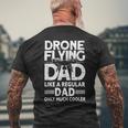 Mens Drone Flying Dad - Drone Pilot Vintage Drone Men's T-shirt Back Print Gifts for Old Men