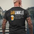 Drunkle Like A Normal Uncle Only Drunker Funny Beer Gift For Mens Mens Back Print T-shirt Gifts for Old Men