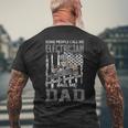 Electrician Dad Fathers Day Daddy Men Dad Men's T-shirt Back Print Gifts for Old Men