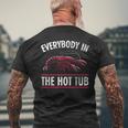 Everybody In The Hot Tub Crawfish Crayfish Eating Men's Back Print T-shirt Gifts for Old Men