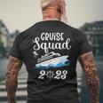 Family Cruise Squad 2023 Family Matching Group Squad Quote Men's Back Print T-shirt Gifts for Old Men