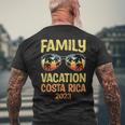 Family Vacation Costa Rica 2023 Men's Back Print T-shirt Gifts for Old Men