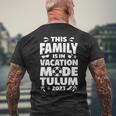 Family Vacation Tulum 2023 Men's Back Print T-shirt Gifts for Old Men