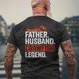 Mens Father Husband Crawfish Legend Crawdaddy Crayfish Crawfish Men's Back Print T-shirt Gifts for Old Men