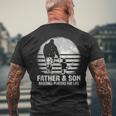 Father And Son Baseball Matching Dad Son Men's T-shirt Back Print Gifts for Old Men