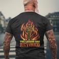 Fireman Retirement Plan The Legend Has Retired Firefighter Mens Back Print T-shirt Gifts for Old Men