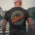 Funny Birthday Gifts For Uncle The Man Myth Bad Influence Gift For Mens Mens Back Print T-shirt Gifts for Old Men