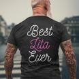 Funny Cute Best Lita Ever Cool Funny Mothers Day Gift Mens Back Print T-shirt Gifts for Old Men
