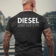 Funny Diesel Diesel Life Mechanic Roll Coal Mens Back Print T-shirt Gifts for Old Men