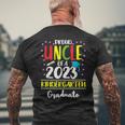 Funny Proud Uncle Of A Class Of 2023 Kindergarten Graduate Mens Back Print T-shirt Gifts for Old Men