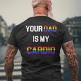 Funny Quote Your Dad Is My Cardio Lgbt Lgbtq Mens Back Print T-shirt Gifts for Old Men