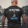 Funny Sailing Retirement Gifts For Men And Grandpa Mens Back Print T-shirt Gifts for Old Men