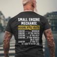 Funny Vintage Small Engine Repair Mechanic Hourly Rate Gift For Mens Mens Back Print T-shirt Gifts for Old Men