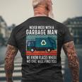 Garbage Man Funny Garbage Truck Men Mens Back Print T-shirt Gifts for Old Men