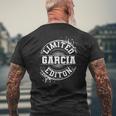 Garcia Surname Family Tree Birthday Reunion Idea Men's Back Print T-shirt Gifts for Old Men