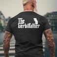 Gerbil Owner The Gerbil Father Dad Men's Back Print T-shirt Gifts for Old Men