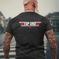 Gifts Christmas Birthday Top Dad Birthday Gun Jet Fathers Mens Back Print T-shirt Gifts for Old Men