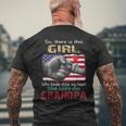 This Girl Who Kinda Stole My Heart She Calls Me Grandpa Men's T-shirt Back Print Gifts for Old Men