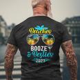 Girls Trip 2023 Bahamas Hawaii Beaches Booze And Besties Men's Crewneck Short Sleeve Back Print T-shirt Gifts for Old Men