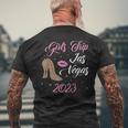 Girls Trip Las Vegas 2023 Men's Back Print T-shirt Gifts for Old Men