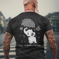 Glioblastoma Awareness Elephant Men's T-shirt Back Print Gifts for Old Men