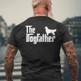 Golden Retriever - The Dogfather Fathers Day Men's Back Print T-shirt Gifts for Old Men