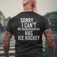 Grandpa Grandma My Granddaughter Has Ice Hockey Men's Back Print T-shirt Gifts for Old Men Grandpa Grandma My Granddaughter Has Ice Hockey Men's Back Print T-shirt Gifts for Old Men