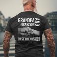 Grandpa And Grandson Best Friends For LifeMen's Back Print T-shirt Gifts for Old Men