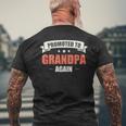 Grandpa Promoted To Grandpa Again Men's Back Print T-shirt Gifts for Old Men