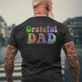 Mens Grateful Dad Vintage Fathers Day Men's T-shirt Back Print Gifts for Old Men