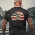 Great Grandpa The Man The Myth The Legend Usa Flag Grandpa Mens Back Print T-shirt Gifts for Old Men