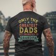 Greatest Dads Get Promoted To Grandpa Fathers Day V2 Men's T-shirt Back Print Gifts for Old Men